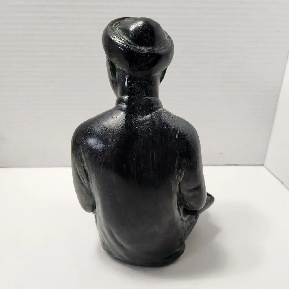 1961 Austin Productions Asian Mathematician Scholar Sculpture Vintage USA EUC